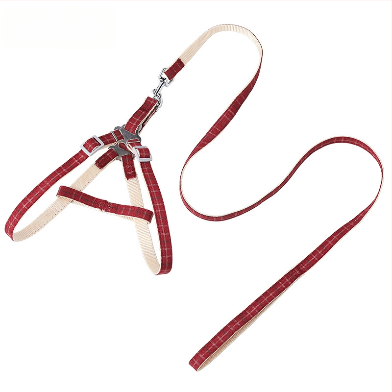 Ta-da Bear полиестерен поводник за кучета, стил колан, корейски стил двуцветен каре дизайн, Zhejiang произход