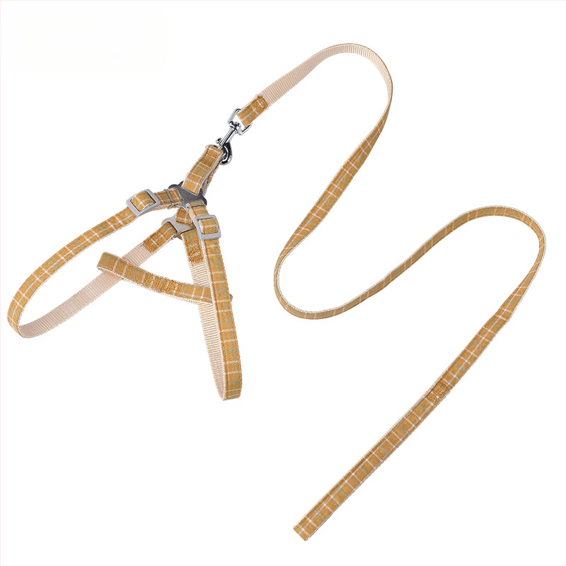 Ta-da Bear полиестерен поводник за кучета, стил колан, корейски стил двуцветен каре дизайн, Zhejiang произход