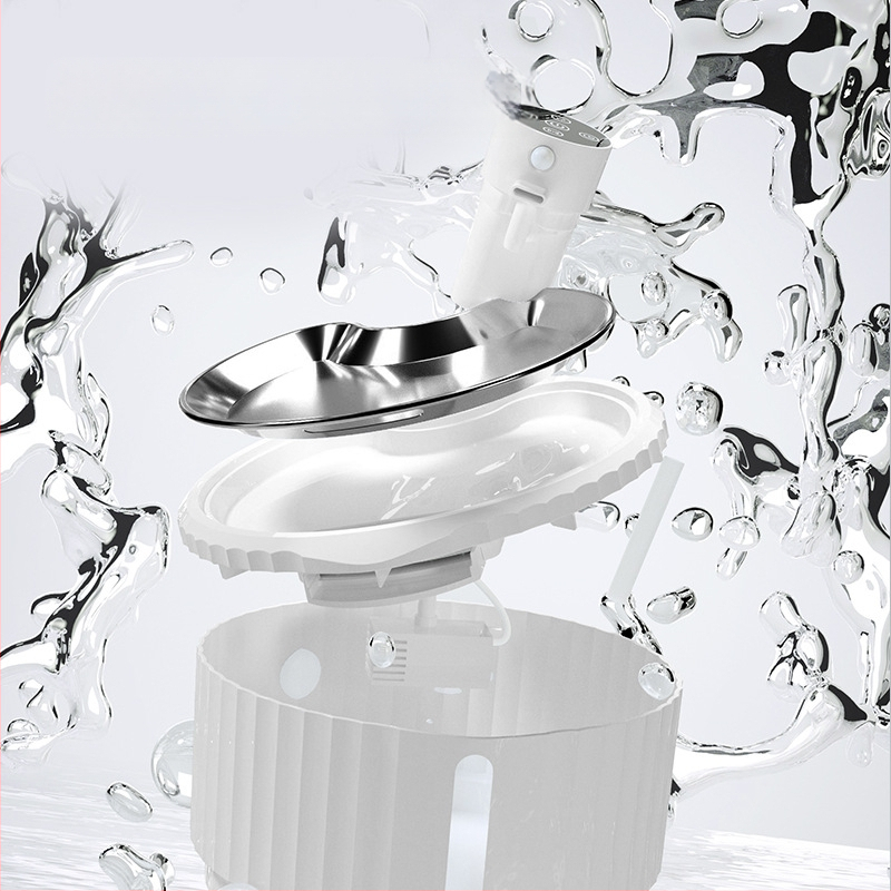 Kačių ir šunų augintinių geriamasis dozatorius su infraraudonųjų spindulių jutikliu ir belaidžiu įkrovimu, atjungiama, talpa 2,8 L, 4000 mAh baterija – Modelis W04SP