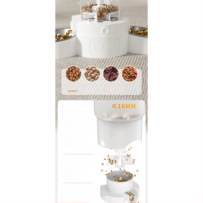 Интелигентен автоматичен хранилник с таймер, голям капацитет за котки и кучета