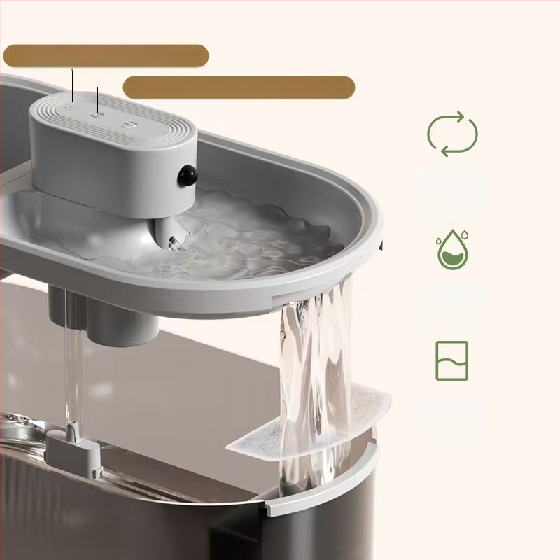 HI CAT macska vízadagoló – ABS anyag, beépített szűrőgyapot, automata ciklus, csendes működés, eredet: Wenzhou