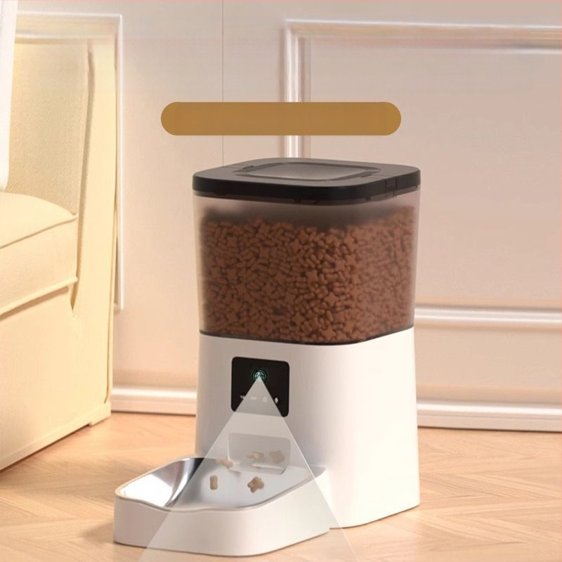 Automātisks kaķu un suņu barības dozētājs ar svaiguma saglabāšanu, gudru taimeri un attālinātu uzraudzību — Zīmols: The Geng of De; Iepakojums: 100 gab.; Izcelsme: Cits