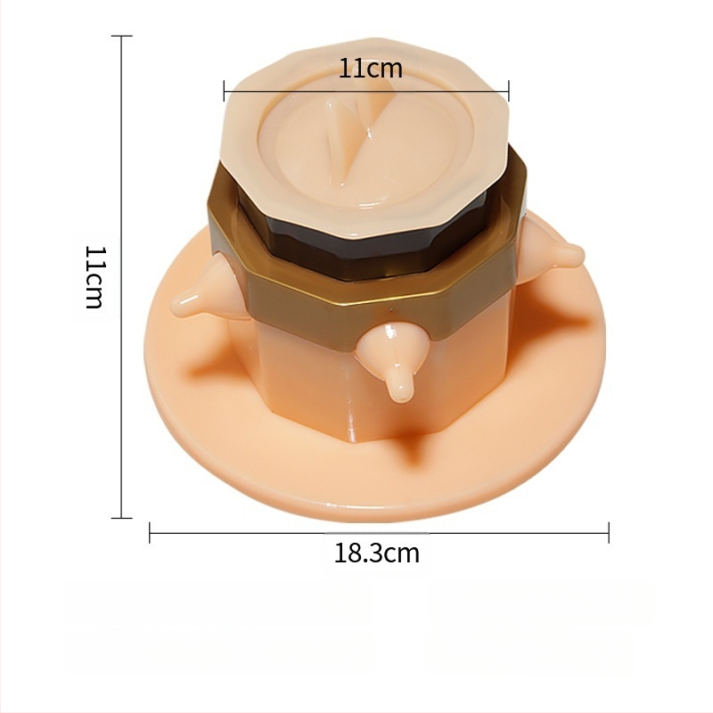 Kaķu un suņu barotājs ar vāku, silikona anti-noplūdes barotājs kaķiem un suņiem (Silikons; Ar vāku; Anti-noplūdes; Kaķiem un suņiem)