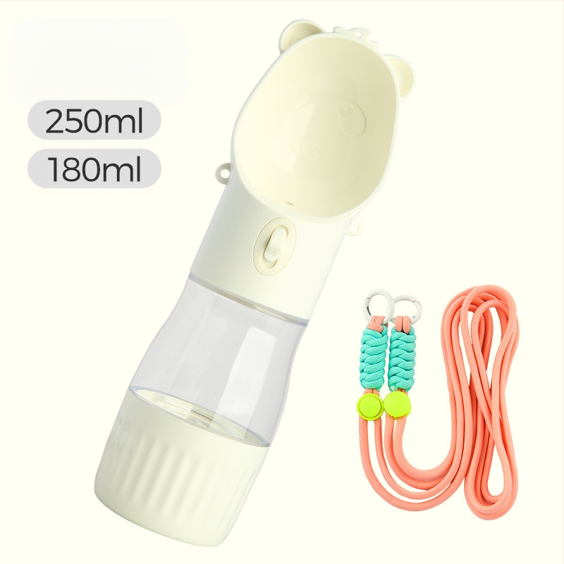 Suņa pastaigas ūdens krūze — integrēts pārnēsājams plecu siksnas dizains, ABS+PC, vienība