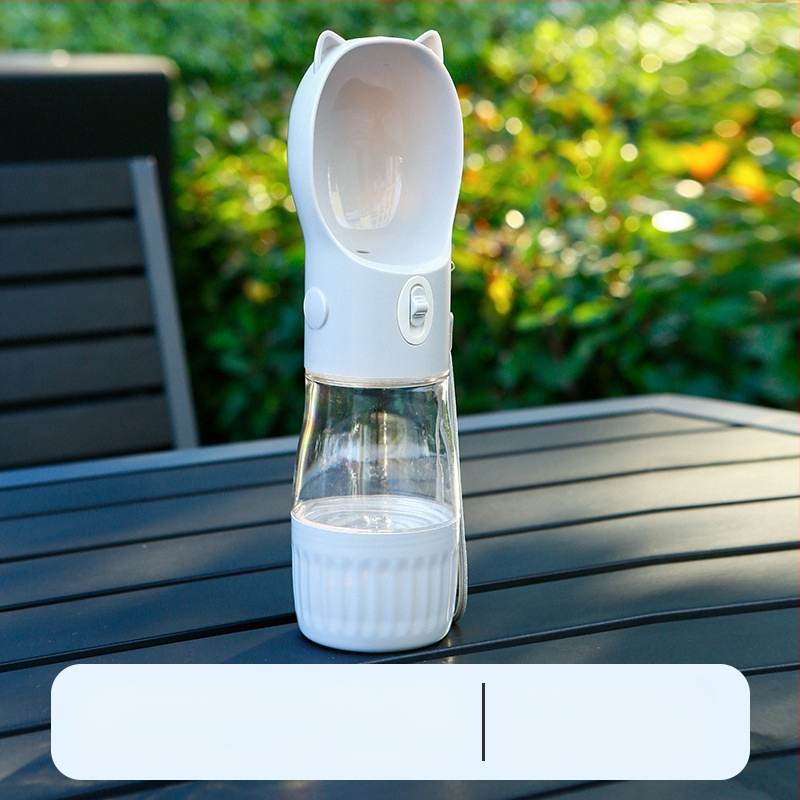 Suņa pastaigas ūdens krūze — integrēts pārnēsājams plecu siksnas dizains, ABS+PC, vienība