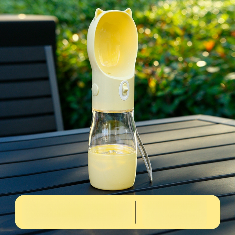 Suņa pastaigas ūdens krūze — integrēts pārnēsājams plecu siksnas dizains, ABS+PC, vienība