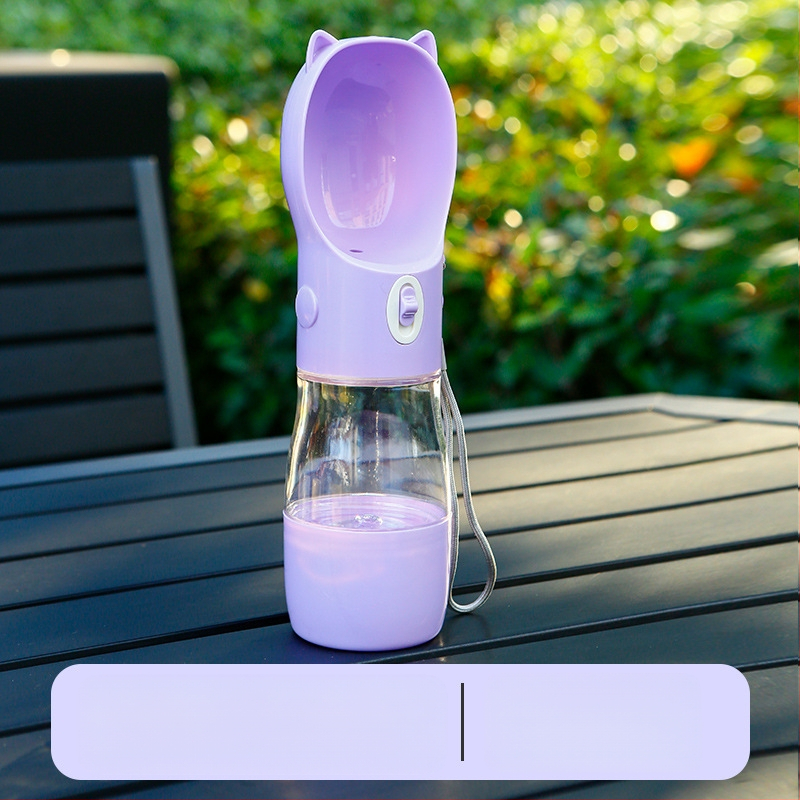 Suņa pastaigas ūdens krūze — integrēts pārnēsājams plecu siksnas dizains, ABS+PC, vienība