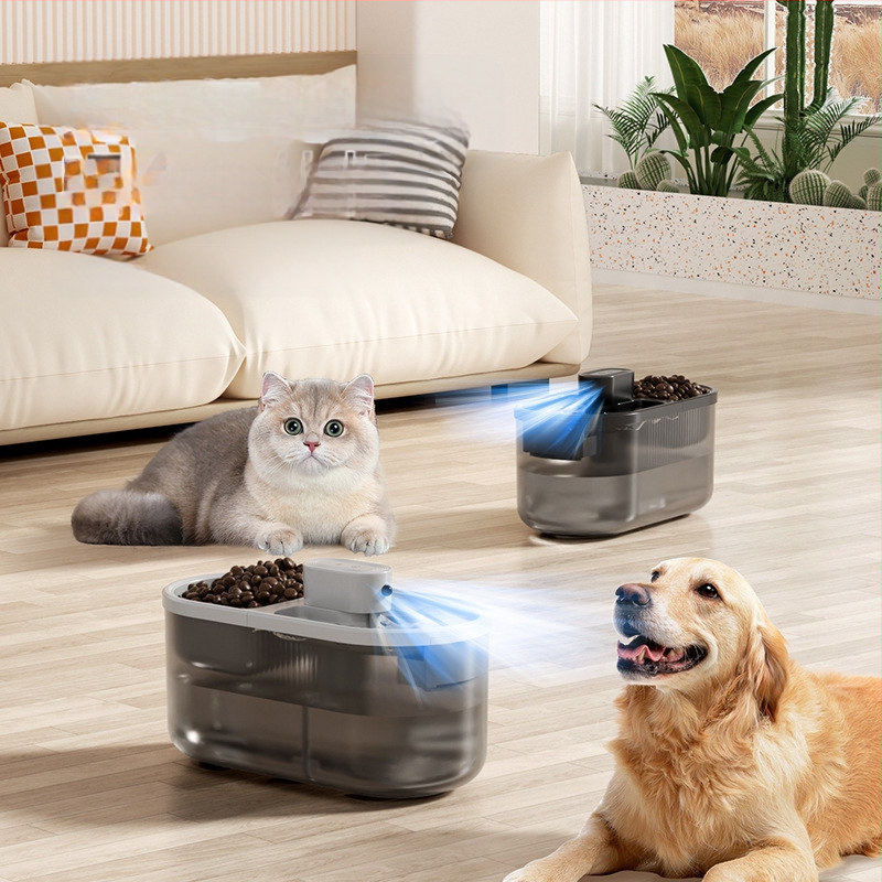 Устройство за пиене и хранене за домашни любимци – интелигентно всичко-в-едно за котки, автоматично хранене, ABS пластмаса