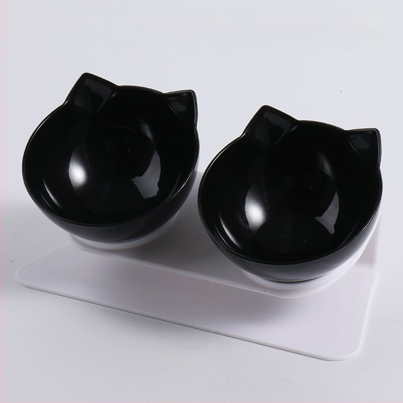 Ole automatiniu šėrimo ir gerimo dubenėliu augintiniams su įlinkusio burnos dizainu, vienas/dvigubas dubuo, medžiaga PS+ABS+TPE