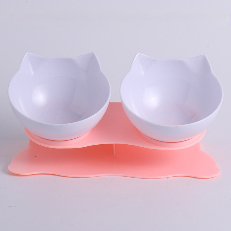 Ole automatiniu šėrimo ir gerimo dubenėliu augintiniams su įlinkusio burnos dizainu, vienas/dvigubas dubuo, medžiaga PS+ABS+TPE