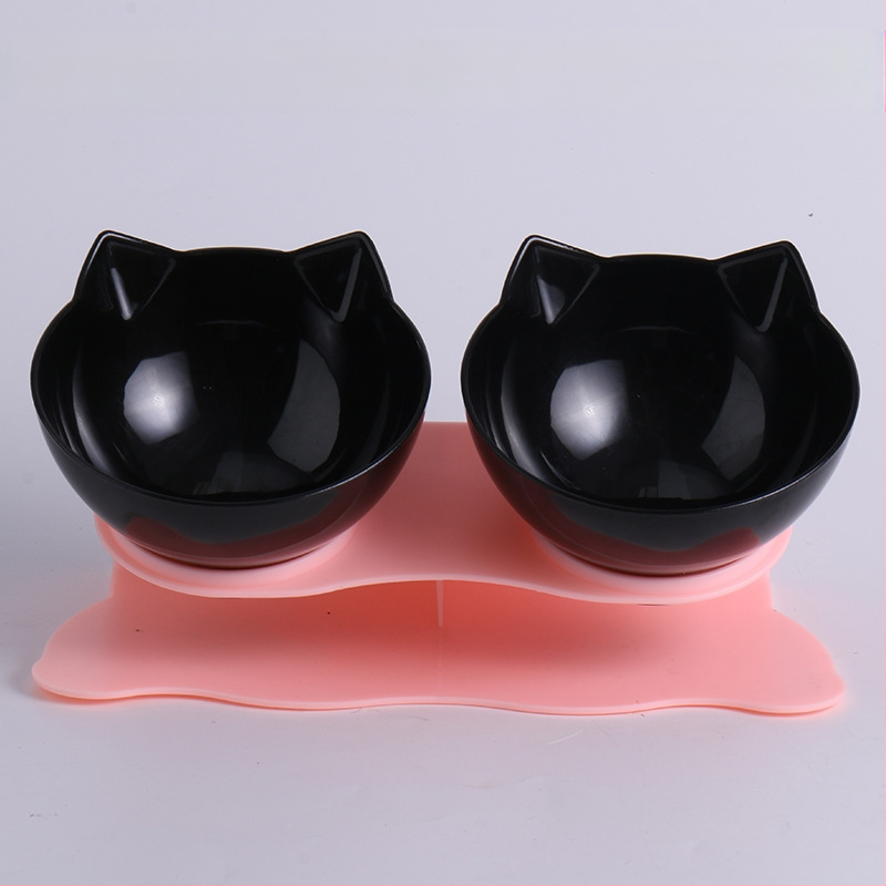 Ole automatiniu šėrimo ir gerimo dubenėliu augintiniams su įlinkusio burnos dizainu, vienas/dvigubas dubuo, medžiaga PS+ABS+TPE