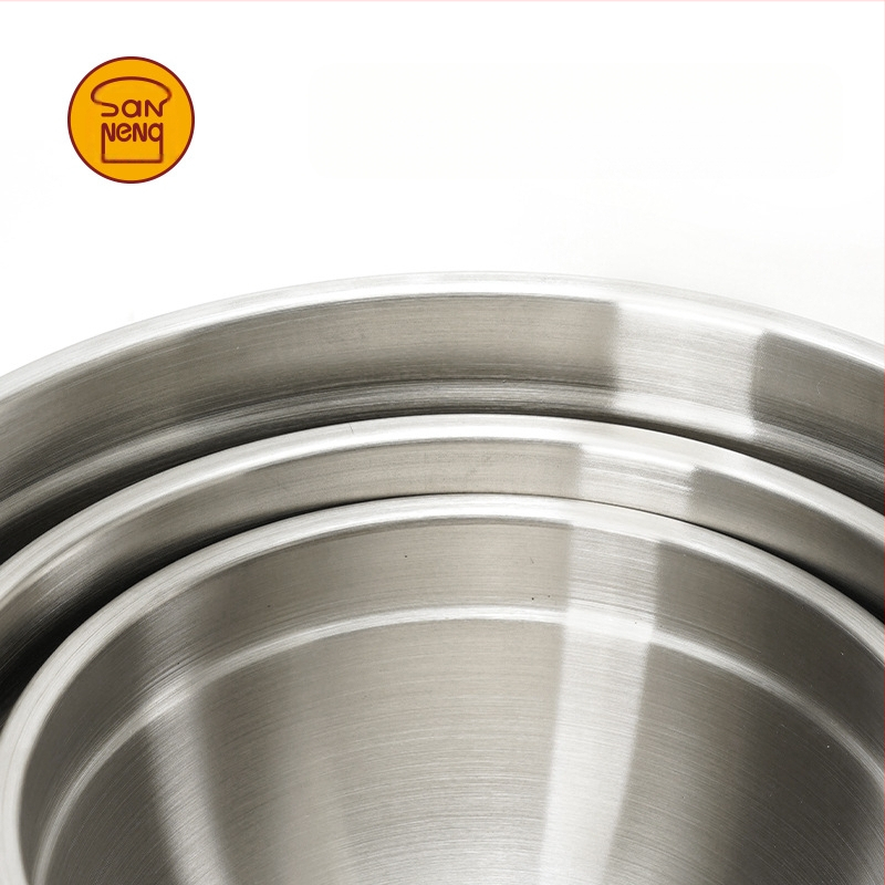 Kiaušinių plakiklis iš 304 nerūdijančio plieno, storintas dizainas, prekės ženklas Three Functions, tinkamas plakimui kremui ir tešlai