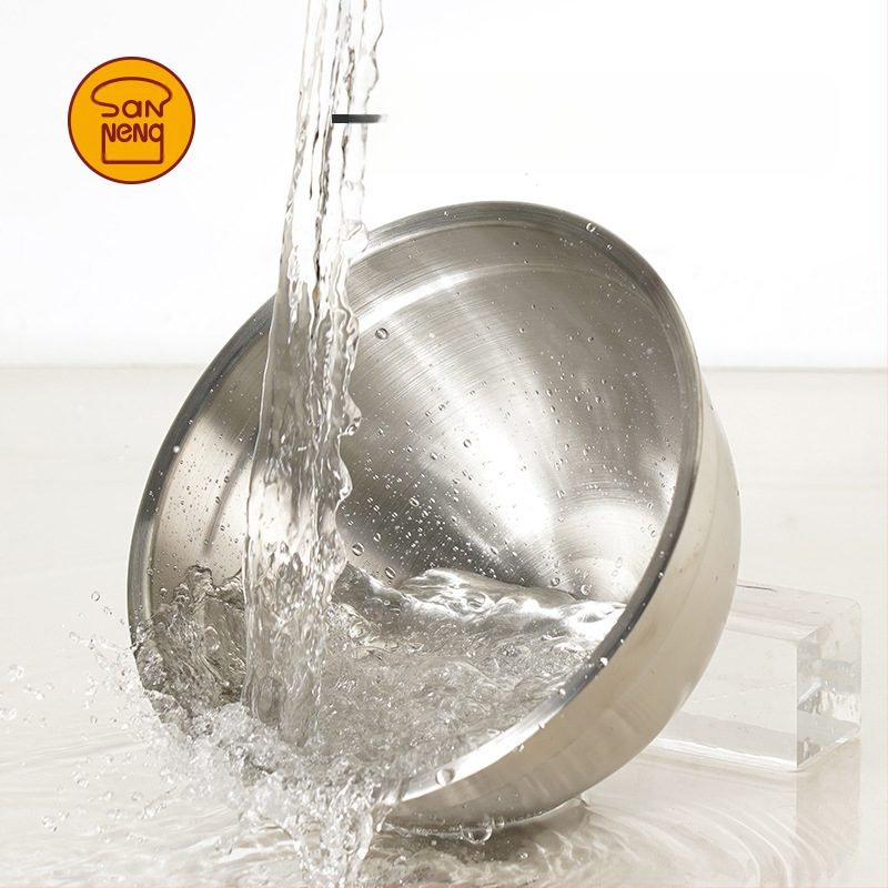 Kiaušinių plakiklis iš 304 nerūdijančio plieno, storintas dizainas, prekės ženklas Three Functions, tinkamas plakimui kremui ir tešlai