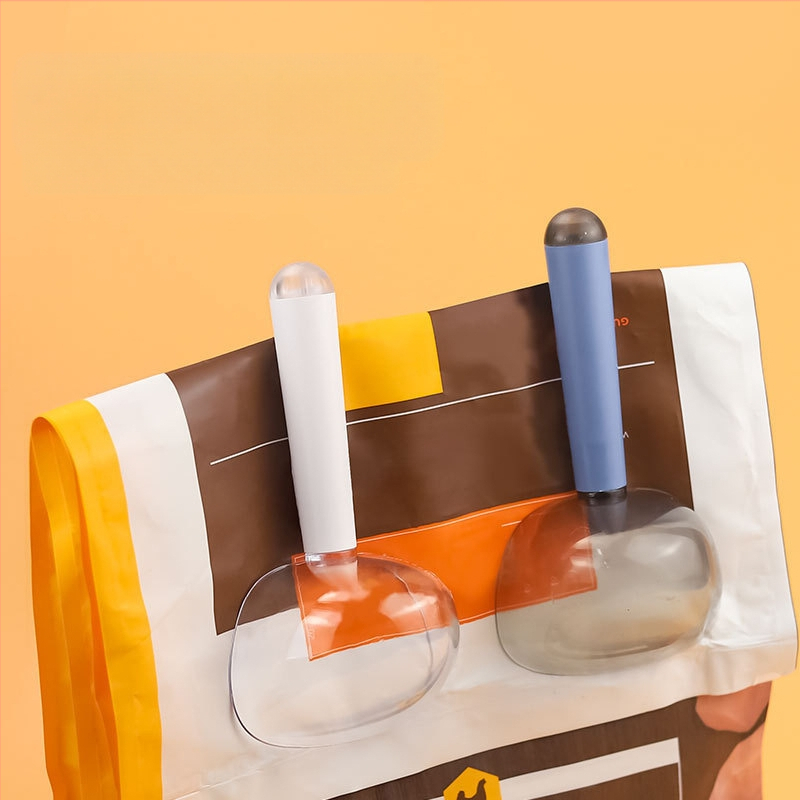 Millet Meng Kačių maisto šaukštas – plastmasinis, ilga rankena, matuojantis šaukštas katėms, naminių gyvūnų reikmenys, pakuotė 240 vnt.