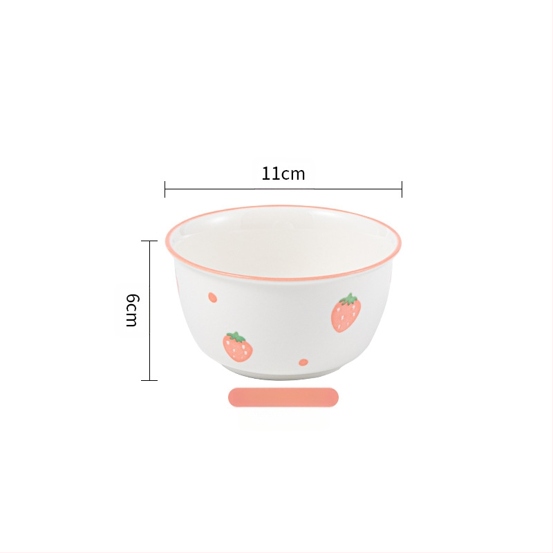 Keraminė vienam žmogui skirta lauanų komplektas — apvalus dubenėlis, lėkštė, lazdelės ir šaukštas, bangų taškų raštas, gaivus stilius, mikrobangų saugu