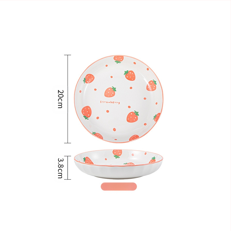 Keraminė vienam žmogui skirta lauanų komplektas — apvalus dubenėlis, lėkštė, lazdelės ir šaukštas, bangų taškų raštas, gaivus stilius, mikrobangų saugu