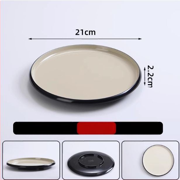 Melaminė apvali lėkštė komerciniam naudojimui, viešbučiai ir restoranai, Naujojo Kinų stilius, rankų darbo, pritaikoma