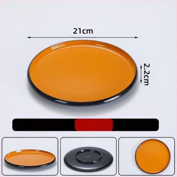 Melaminė apvali lėkštė komerciniam naudojimui, viešbučiai ir restoranai, Naujojo Kinų stilius, rankų darbo, pritaikoma