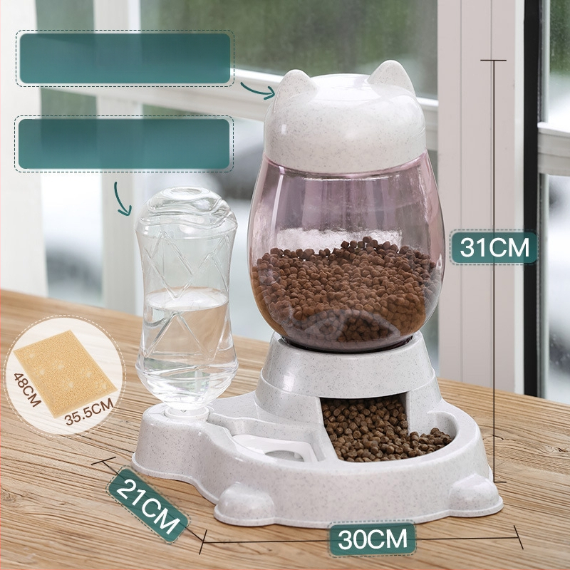 Aibang automātiskā kaķu barošana ar ūdens dozatoru – nav importēta, saderīga ar akvāriju