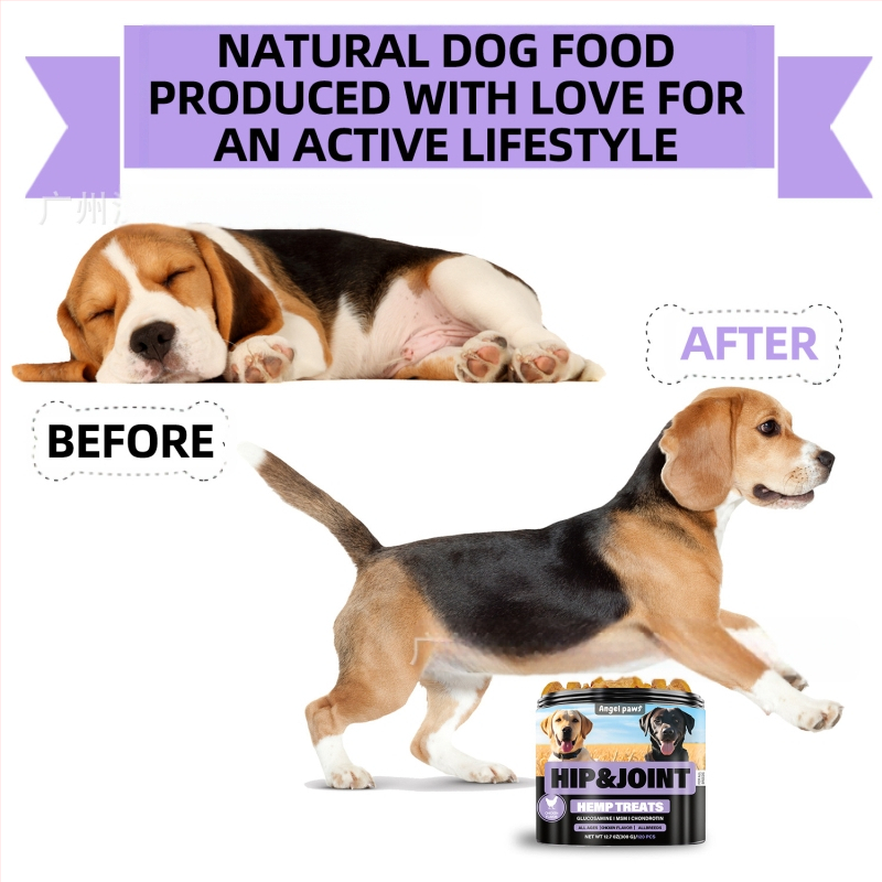 Таблетки за стави и тазобедрени кучета за дъвчене – Angel Paws, 50 таблетки в кутия, 300 g, FDA COA GMP ISO9001 HACCP