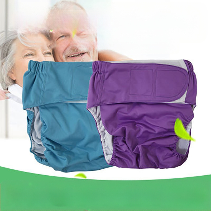 Tekstilne pelene za odrasle s Velcro zatvaračem, vodootporne, poliesterska vlakna, Klasa B, 40–90 kg, 100 kom