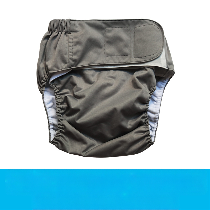 Tekstilne pelene za odrasle s Velcro zatvaračem, vodootporne, poliesterska vlakna, Klasa B, 40–90 kg, 100 kom