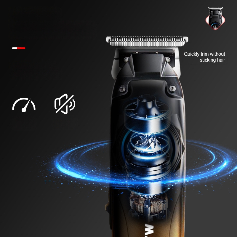 Κουρευτική μηχανή μαλλιών, επαναφορτιζόμενη, με κινητήρα με βούρτσες, λεπίδες από ανοξείδωτο ατσάλι, ενσωματωμένη μπαταρία 1200-2000mAh, 1-3 ώρες λειτουργίας