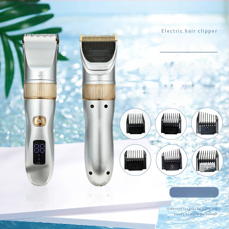 Namų naudojimo elektrinis plaukų kirpimo aparatas Mai-21, įkraunamas, atsparus vandeniui, keramikiniai ir titano lydinio ašmenys, plaunamas vandeniu, 37-110 V.