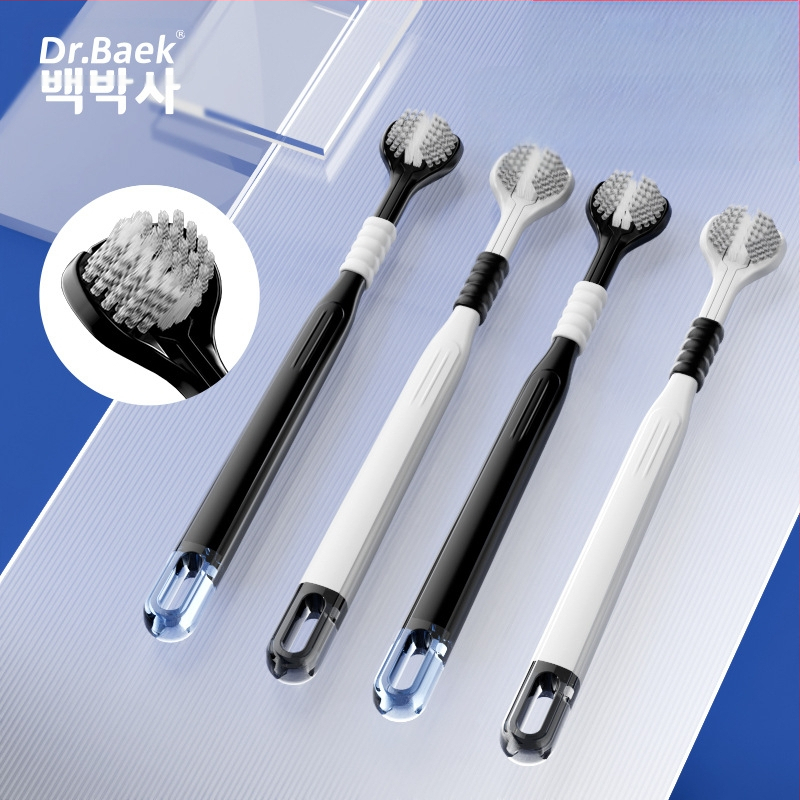 Trīspusēja zobu birste pieaugušajiem ar smaganu aizsardzību un mīkstām sariem | Banner/Benoy zīmols | Manuālā zobu birste