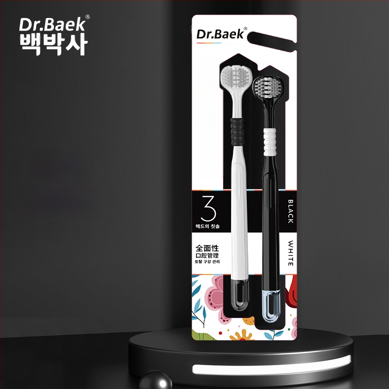 Trīspusēja zobu birste pieaugušajiem ar smaganu aizsardzību un mīkstām sariem | Banner/Benoy zīmols | Manuālā zobu birste