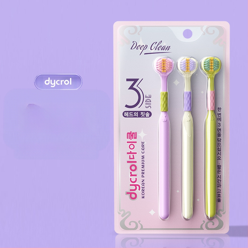 Trīspusēja zobu birste pieaugušajiem ar smaganu aizsardzību un mīkstām sariem | Banner/Benoy zīmols | Manuālā zobu birste