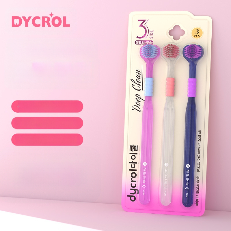 Trīspusēja zobu birste pieaugušajiem ar smaganu aizsardzību un mīkstām sariem | Banner/Benoy zīmols | Manuālā zobu birste