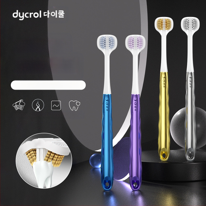 Trīspusēja zobu birste pieaugušajiem ar smaganu aizsardzību un mīkstām sariem | Banner/Benoy zīmols | Manuālā zobu birste