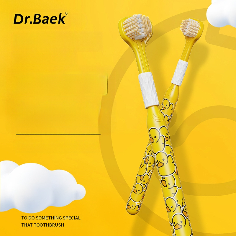 Trīspusēja zobu birste pieaugušajiem ar smaganu aizsardzību un mīkstām sariem | Banner/Benoy zīmols | Manuālā zobu birste