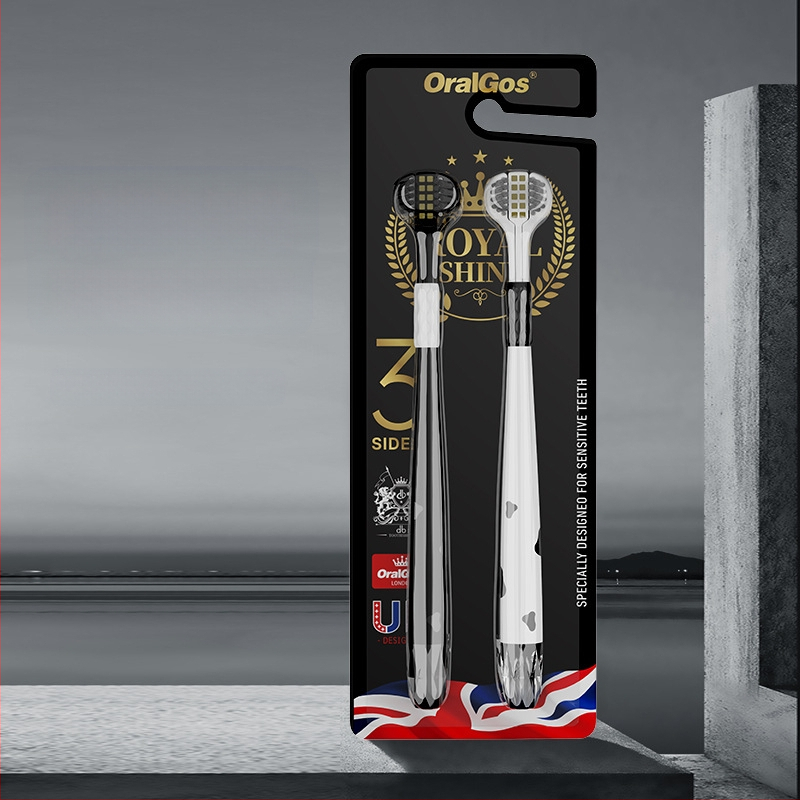 Trīspusēja zobu birste pieaugušajiem ar smaganu aizsardzību un mīkstām sariem | Banner/Benoy zīmols | Manuālā zobu birste