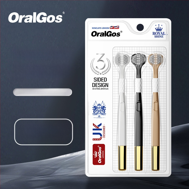 Trīspusēja zobu birste pieaugušajiem ar smaganu aizsardzību un mīkstām sariem | Banner/Benoy zīmols | Manuālā zobu birste