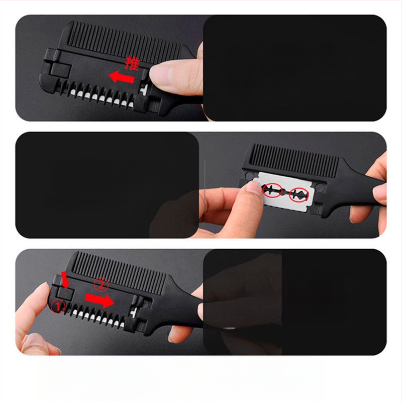 Plaukų retinimo šukos namų kirpimui, klasikinis stilius, retinimo tūris 1560 cm³