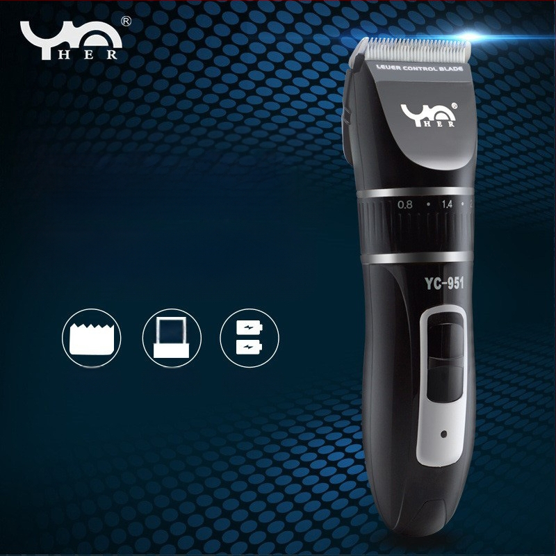 Vyrų elektrinis plaukų kirpimo įrankis su keramikiniu ašmeniu, dviguba maitinimo šaltinis, daugiafunkcinis galvos skutimo įrankis