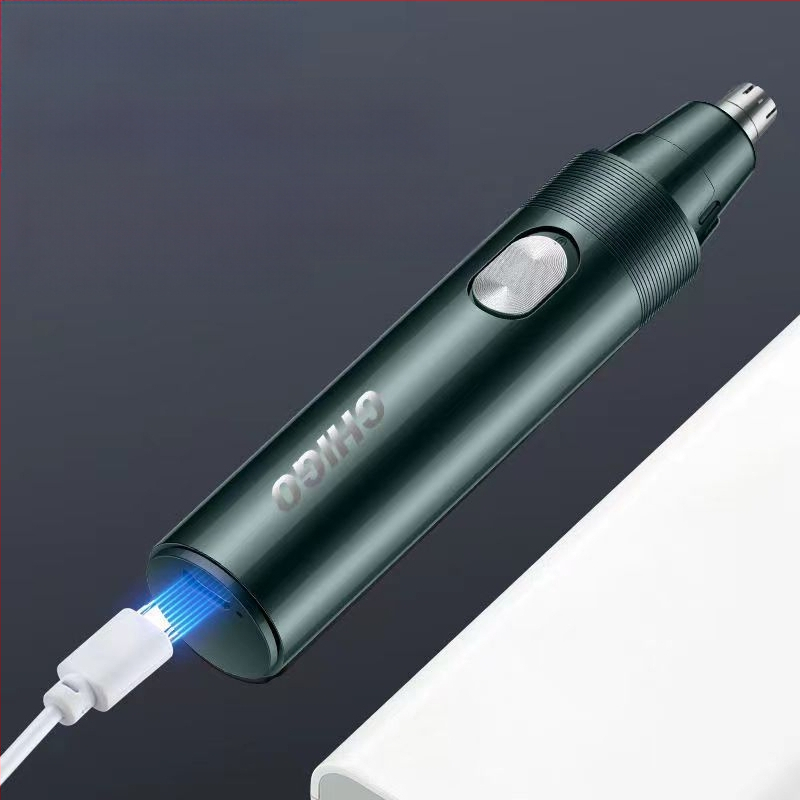 Chigo trimer za nosne dlačice, s izvadljivom i perivom glavom, punjivi model CX-ZD2, ugrađena baterija 300–500 mAh, ABS materijal