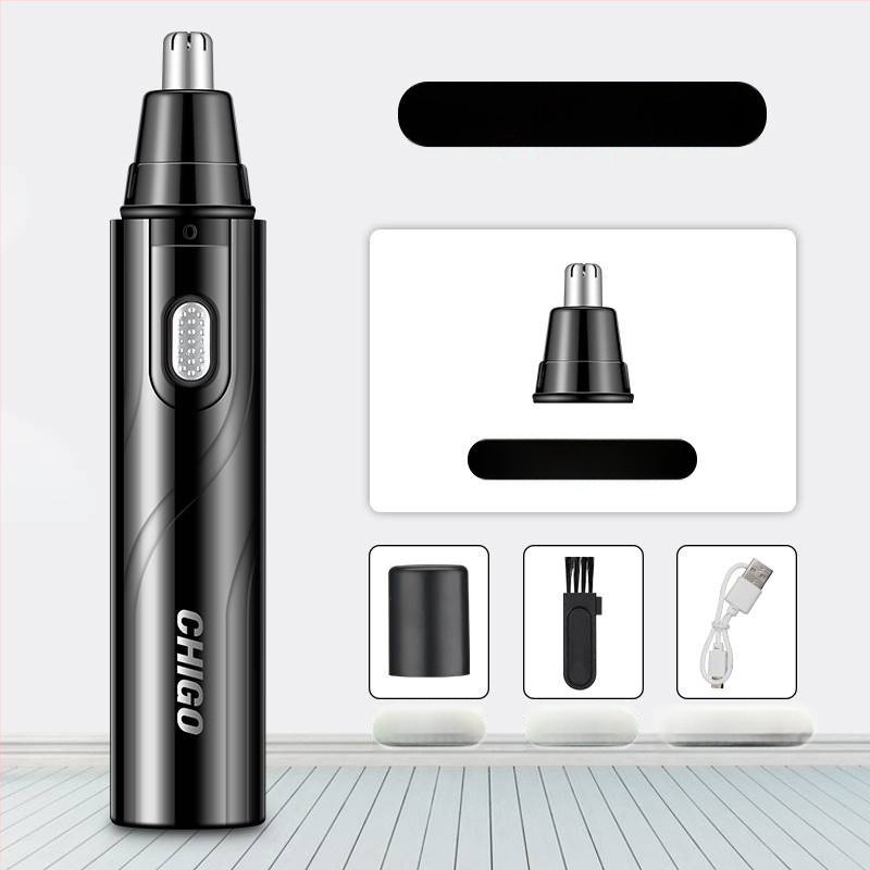 Chigo trimer za nosne dlačice, s izvadljivom i perivom glavom, punjivi model CX-ZD2, ugrađena baterija 300–500 mAh, ABS materijal