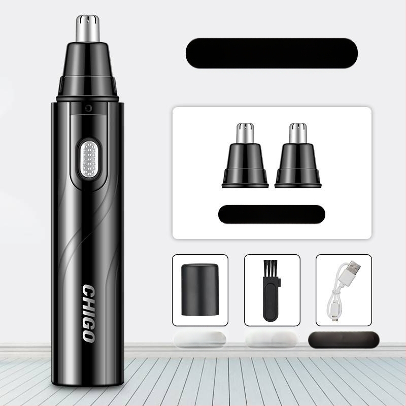 Chigo trimer za nosne dlačice, s izvadljivom i perivom glavom, punjivi model CX-ZD2, ugrađena baterija 300–500 mAh, ABS materijal