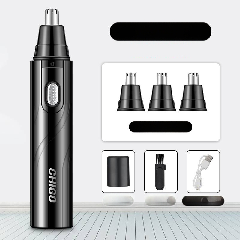 Chigo trimer za nosne dlačice, s izvadljivom i perivom glavom, punjivi model CX-ZD2, ugrađena baterija 300–500 mAh, ABS materijal