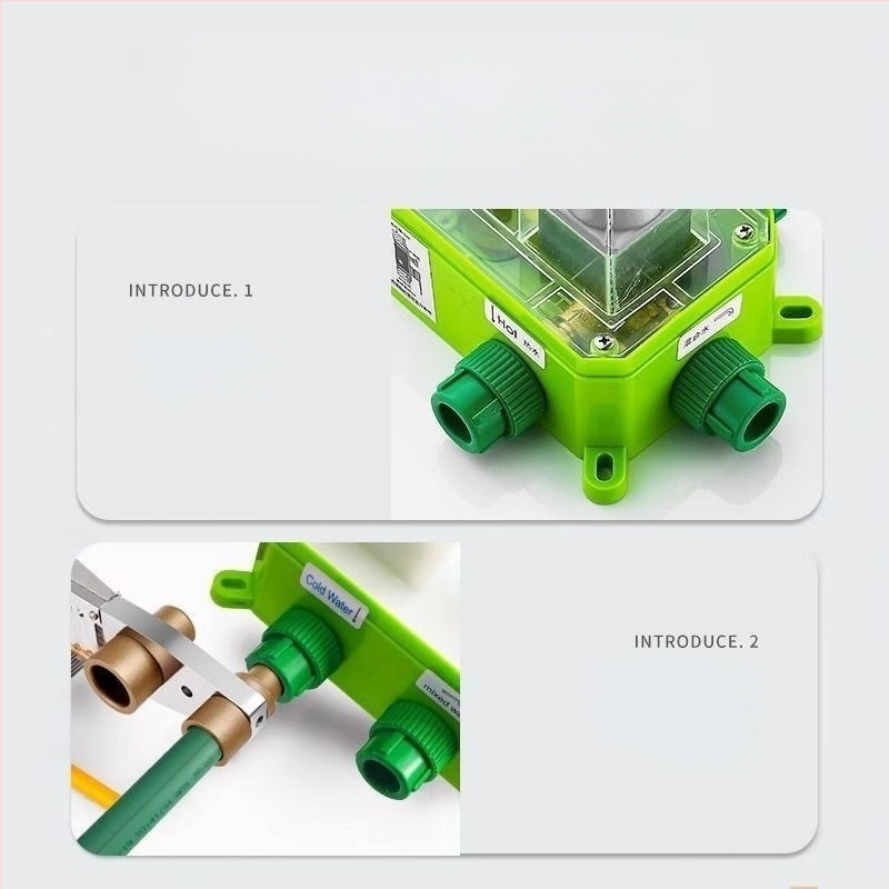 Slėptas sienos dušo komplektas, vario konstrukcija, kvadratinis lietaus dušas, temperatūros reguliavimas, modelis zs-anz