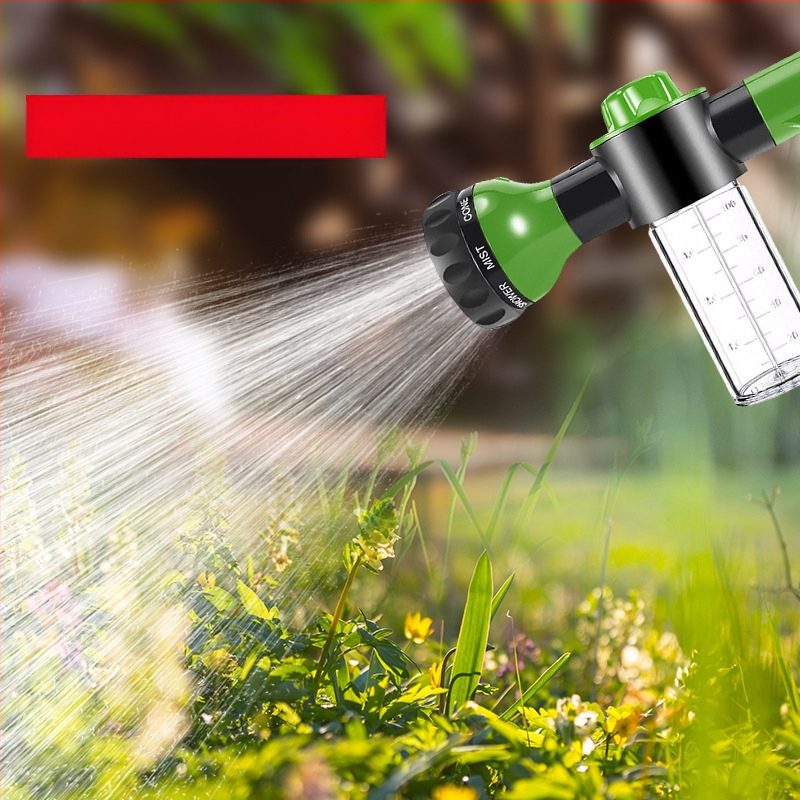 BY-471 Automa mazgāšanas ūdens pistole ar 8 plūsmas režīmiem, plastmasas korpuss, ūdens spiediens 1, injekcijas gājiens 10 m