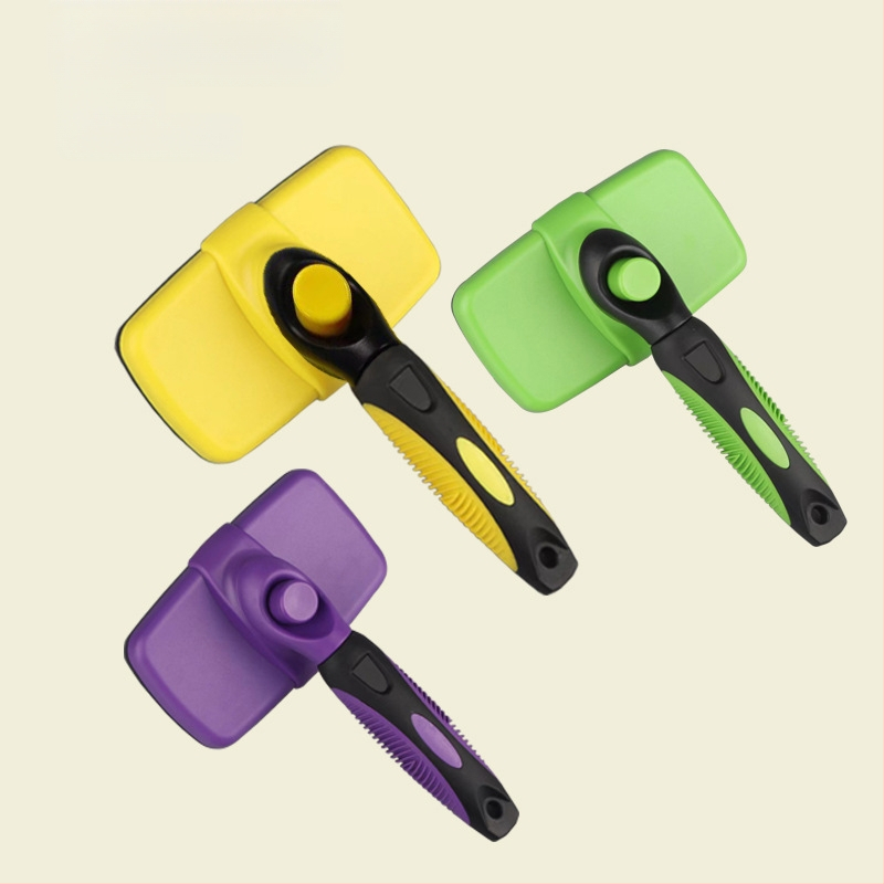 Χτένα κατοικίδιων με βελόνες από ανοξείδωτο χάλυβα, αυτόματη επέκταση και αυτοκαθαριζόμενη, για σκύλους (Υλικό: ανοξείδωτος χάλυβας; Τύπος: χτένα; Αντικείμενο: σκύλοι; Συσκευασία: 100 τεμάχια)