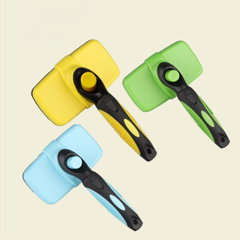 Χτένα κατοικίδιων με βελόνες από ανοξείδωτο χάλυβα, αυτόματη επέκταση και αυτοκαθαριζόμενη, για σκύλους (Υλικό: ανοξείδωτος χάλυβας; Τύπος: χτένα; Αντικείμενο: σκύλοι; Συσκευασία: 100 τεμάχια)