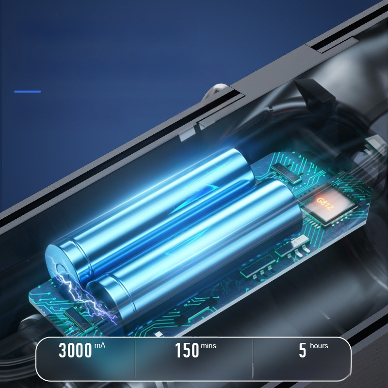 Elektrinė kirpimo mašinėlė plikajai galvai su bešepetėliu varikliu, nerūdijančio plieno peiliukai, įmontuota 3000mAh baterija, įkrovimo laikas 5 valandos, veikimo laikas 1–3 valandos