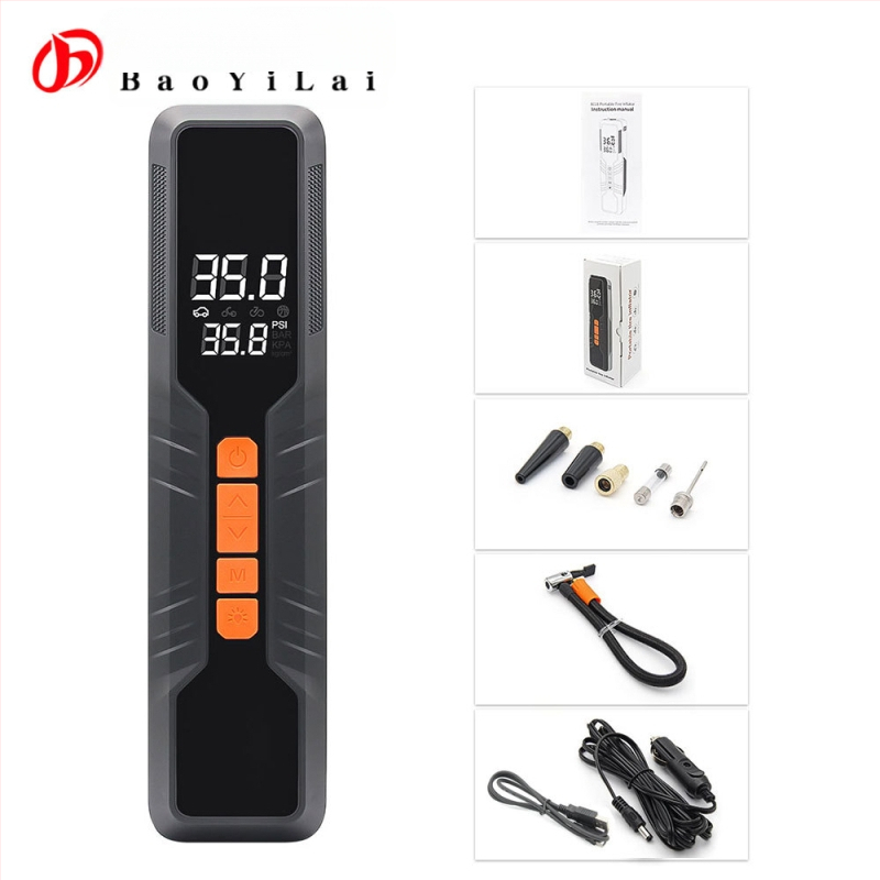 Bezvadu portatīvais riepu pūtējs, 60W, DC11.1V, 6000mAh, no -20°C līdz 80°C