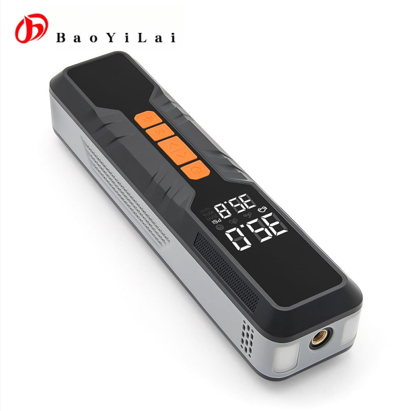 Bezvadu portatīvais riepu pūtējs, 60W, DC11.1V, 6000mAh, no -20°C līdz 80°C