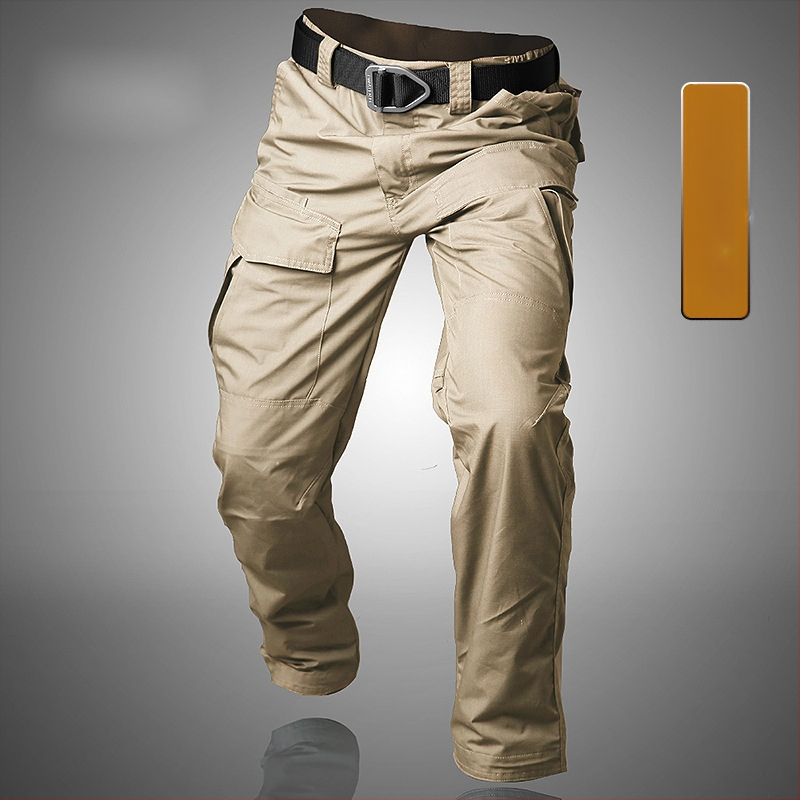Мъжки тактически панталони от найлон, еластични, бързосъхнещи, пролетни, с много джобове, карго стил